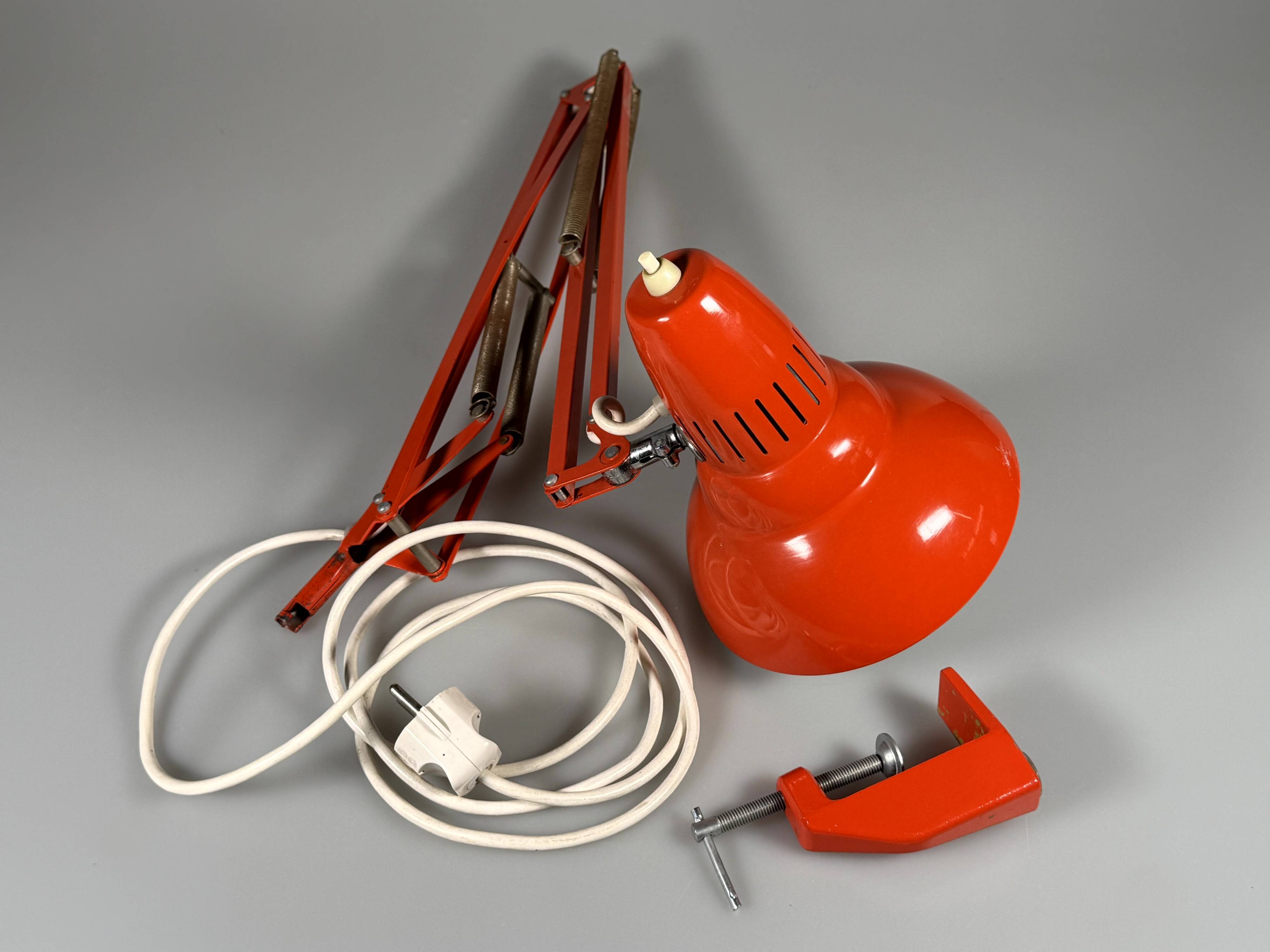 1960s 1970s Desk Lamp Scissor Lamp Metal Space Age Design