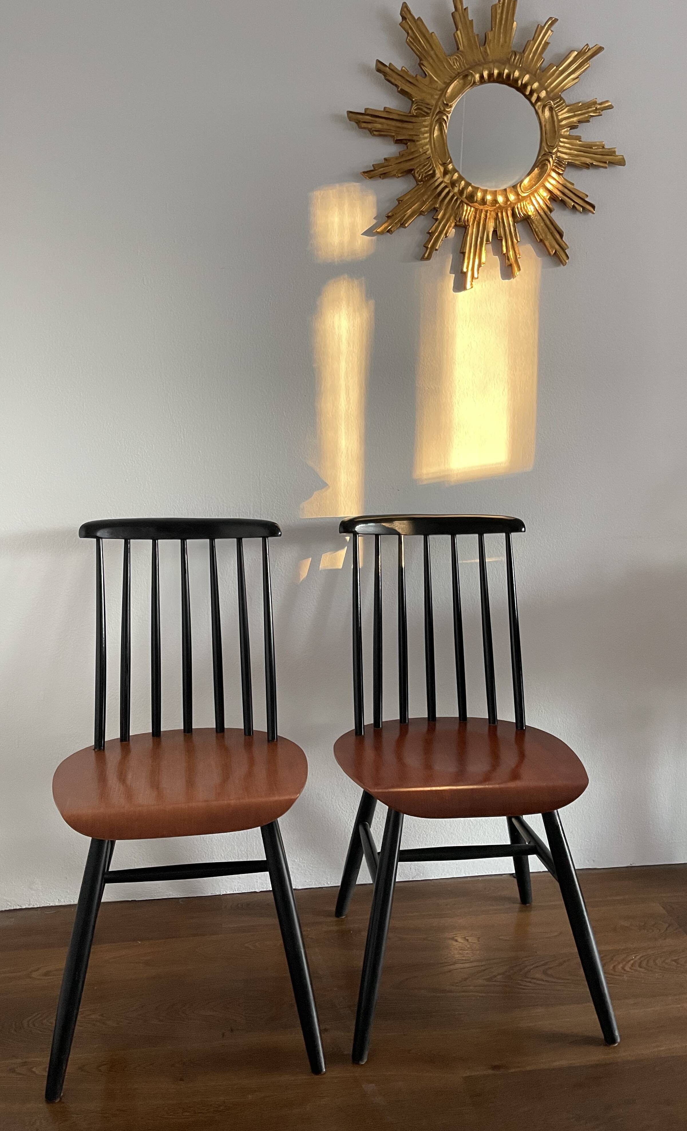 2 Danish "Fanett" chairs, Ilmari Tapiovaara