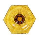 Luxval Vase Amber Américain 1935 Val Saint Lambert Art Deco