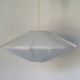 White faceted hanging lamp