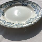 6 Flat plates Terre de Fer model Guadeloupe Debray gray blue