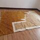 Tapis marocain tissé à la main - motif niveau camel - laine - 250 x 160 cm