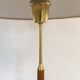 Lampadaire mi-siècle en teck et laiton Falkenbergs Belysning Suède, années 1960