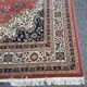 Large Persian burgundy rug in Khorassan wool 250x350cm