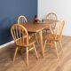 Retro Blonde Ercol Model 383 Dining Table & Four Model 370 Windsor Kitchen Dining Chairs