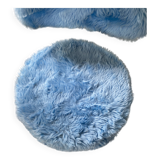 Chaise moumoute bleu