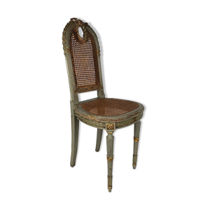 chaise en bois laqué - style louis
