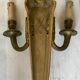 Pair of bronze castle appliques 55cm