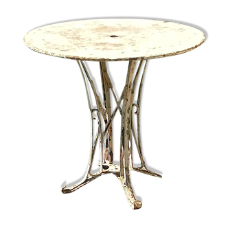 Table de jardin blanche en fer