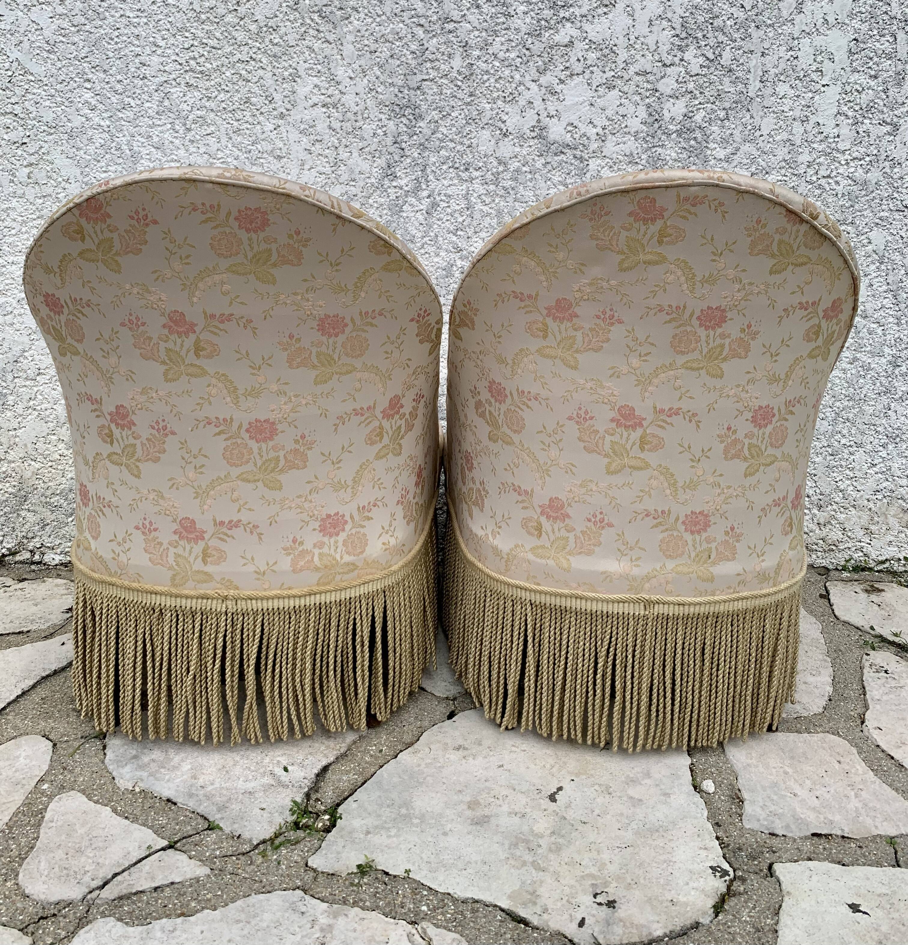 Pair of vintage toad chairs