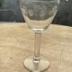 Set of 6 port wine glasses with engraved cherry decor from the 50s/60s