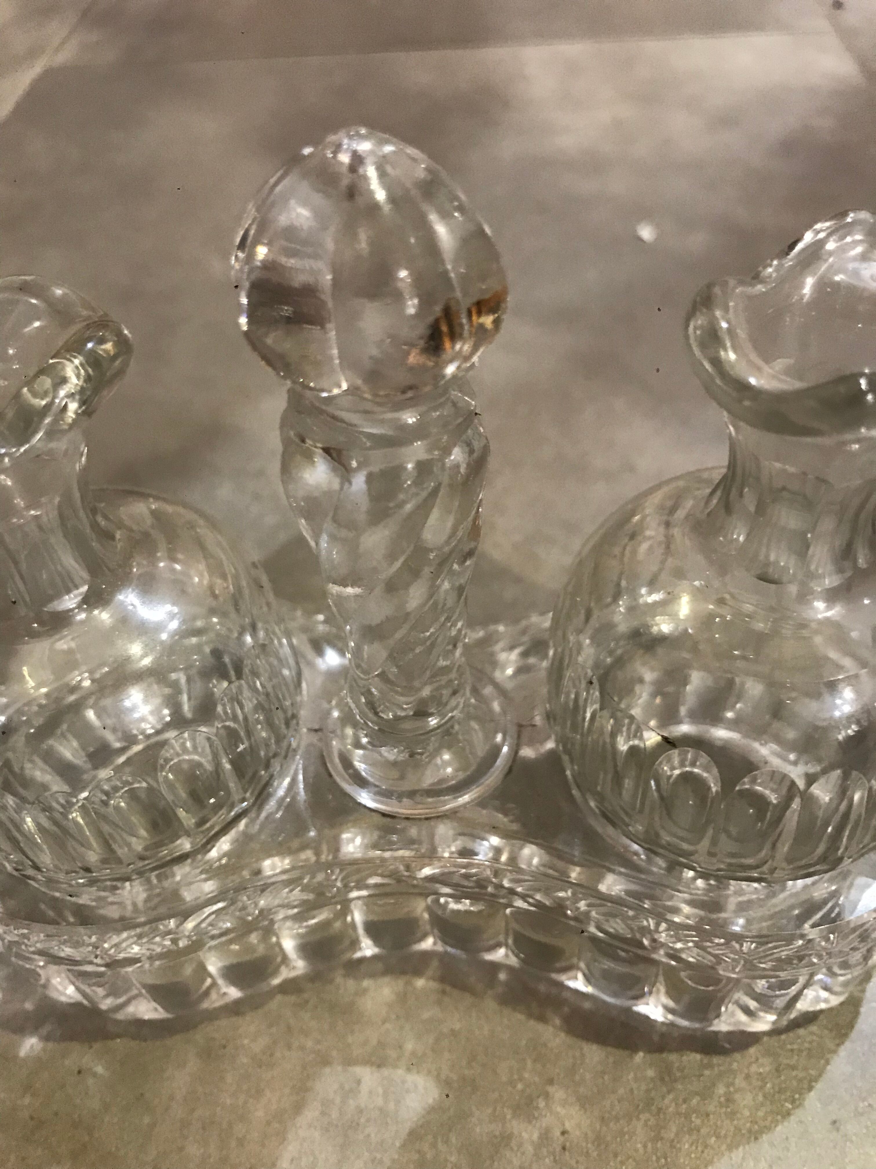 St. Louis Crystal Oiler Vinaigrier