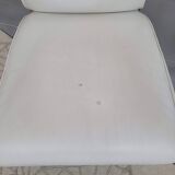 Sofa and armchair with chrome tubular structure modernist style