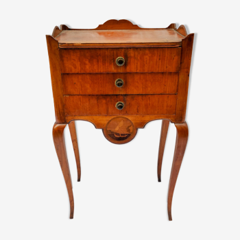 Bedside table transition marine decor XIXth century