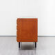 Sideboard 60 years, teak, metal legs, doors striated