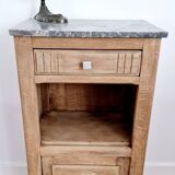 Art deco style oak bedside table from the 1920s