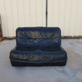 2 seater leather sofa 1970