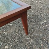 Vintage Scandinavian-style wooden coffee table.