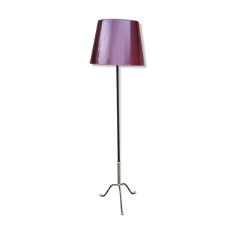 metal floor lamp of the 60s, tripod foot with balls