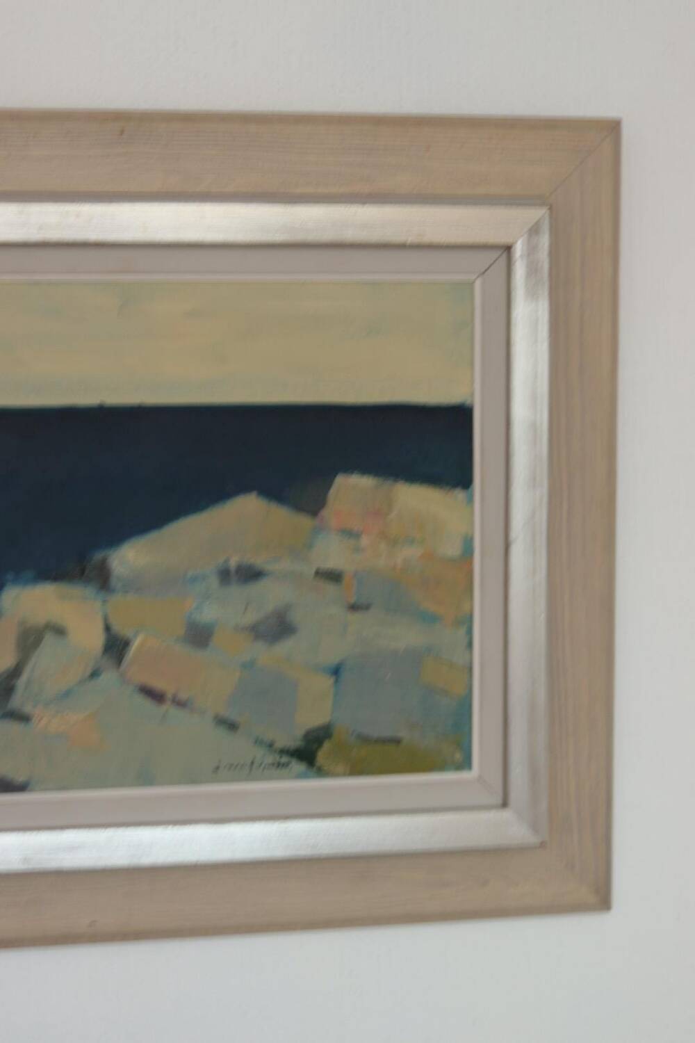 Huile sur toile suédoise – « Paysage côtier » par Arne Aspelin