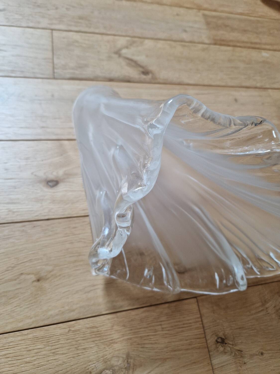 Antique Art Deco glass tulip