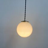 Lot 3 vintage opaline hanging lamps