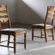 Chaises en chêne à dossier haut Razorblade vintage par Kjærnulf, années 1960, design danois