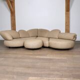 Sculptural Corner Sofa By Wiener Werkstätte, Austria 1970s
