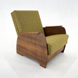 1960s armchair convertible to daybed, czechoslovakia
