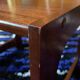 Set of three nesting coffee tables, 1970, dark wood