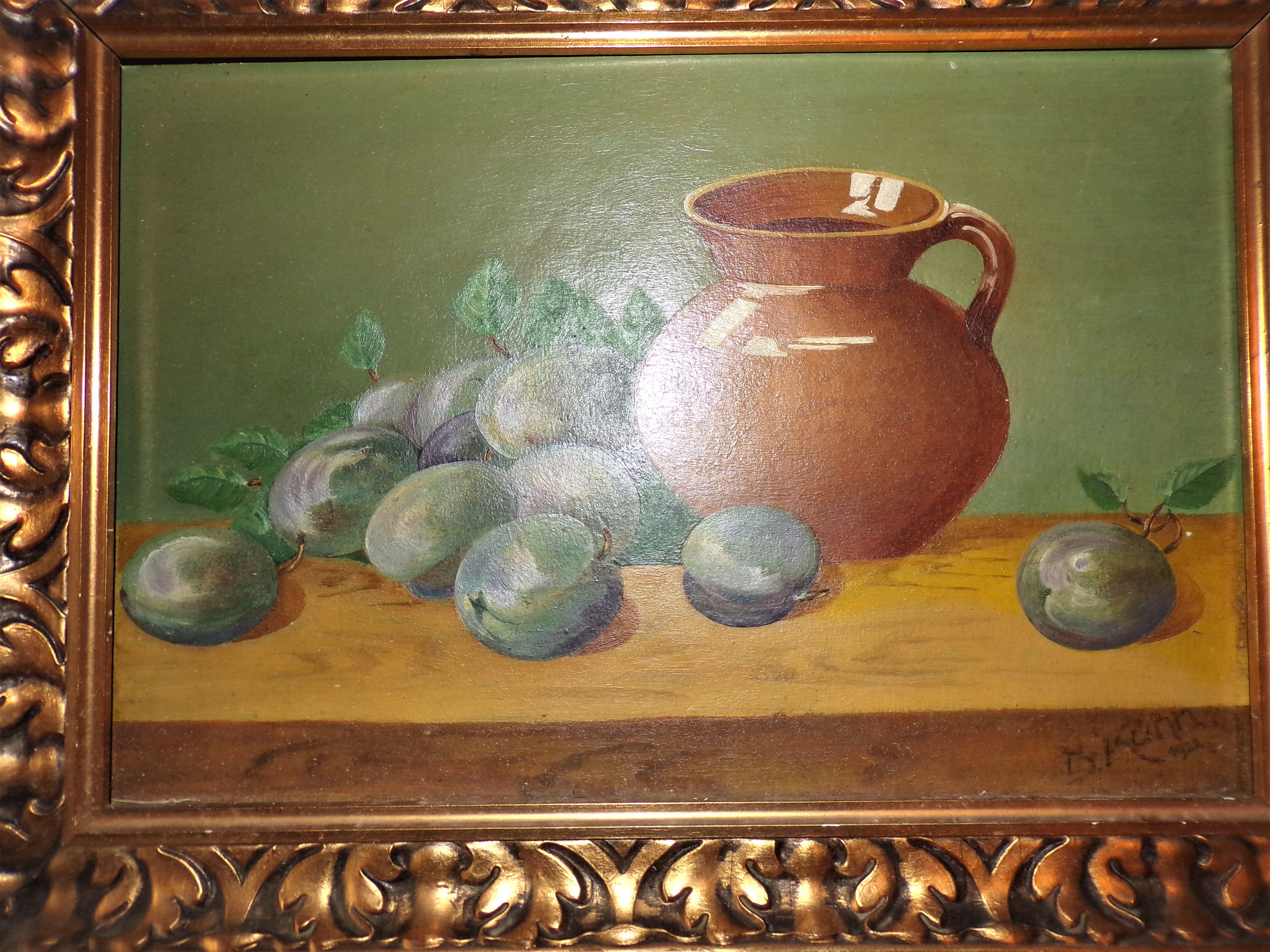 Nature morte signé Kuhn 1922