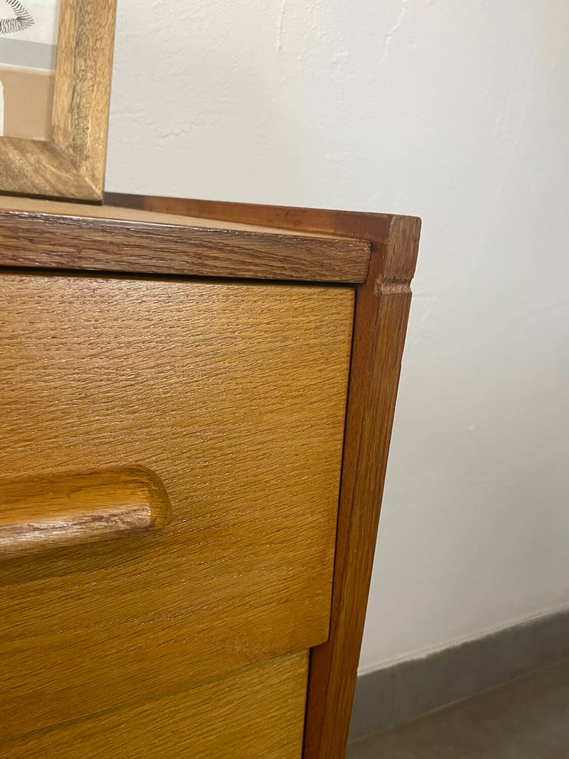 Commode en teck, années 60
