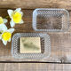 Duo of Duralex France butter dishes