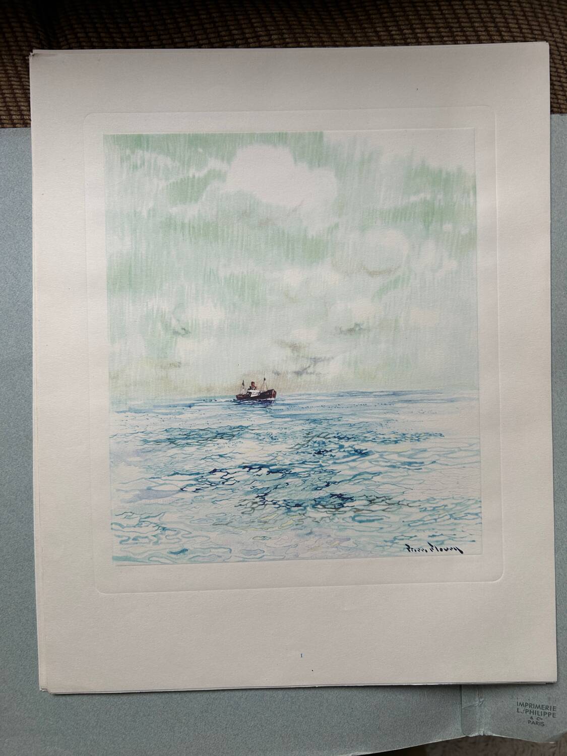 Eaux-fortes de Pierre Fleury « visages de la mer »