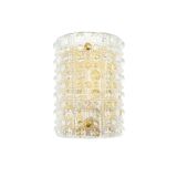 Pair of Scandinavian Mid Century Glass Wall Lights by Carl Fagerlund for Orrefors & Lyfa, 1960s