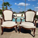 2 Louis Philippe armchairs