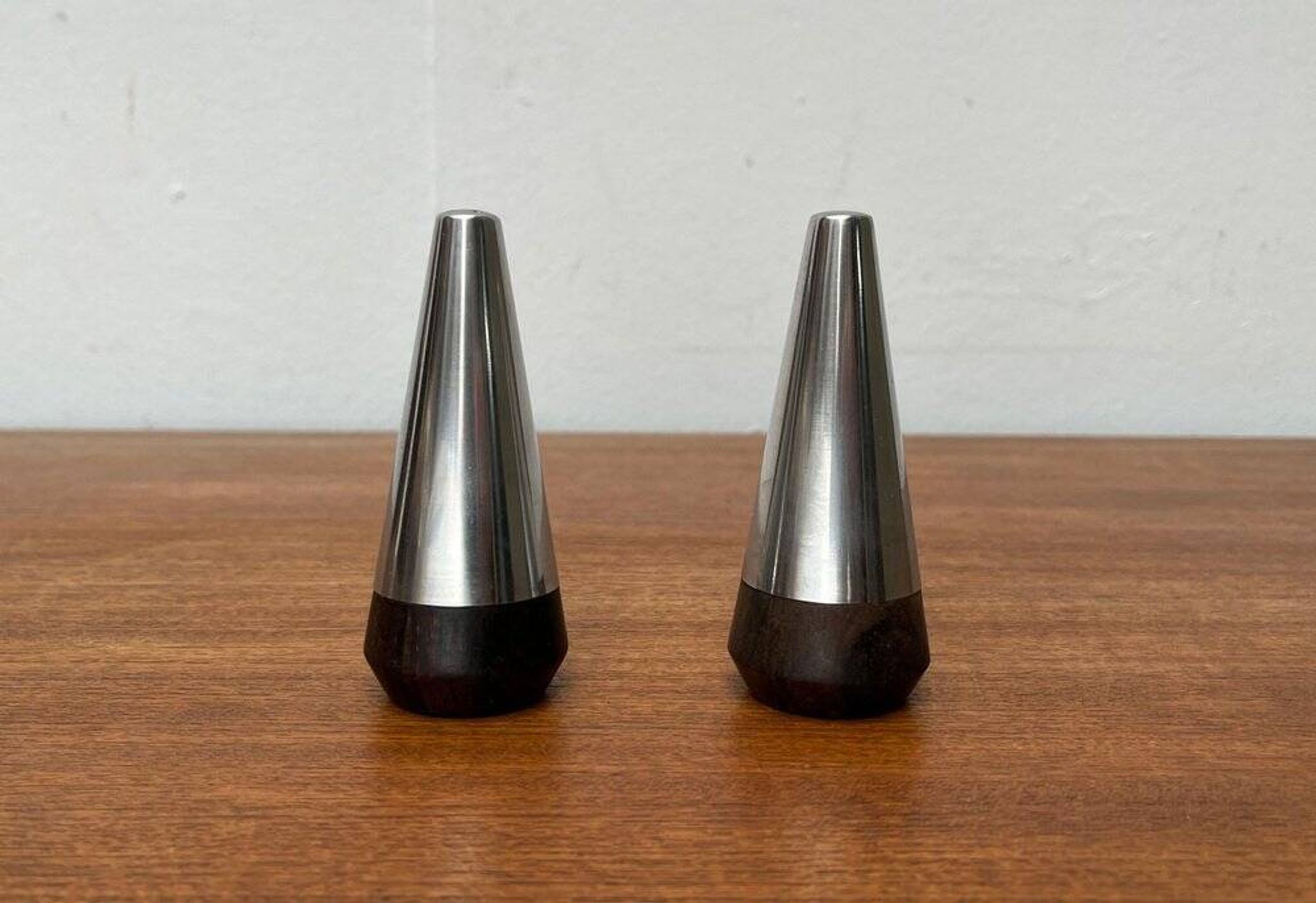 Pair of Danish Mid-Century Salt and Pepper Shakers by A&B Lundtofte, 1960s