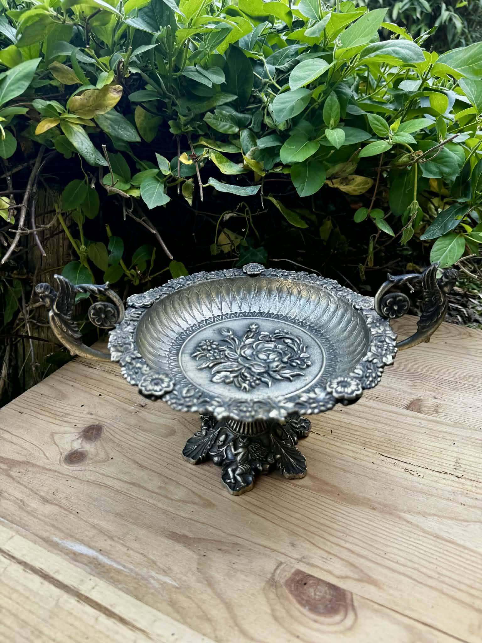 Silver centrepiece from the Art Nouveau period.