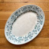 Oval dish in Cherry ironstone, Badonviller, late 19th century