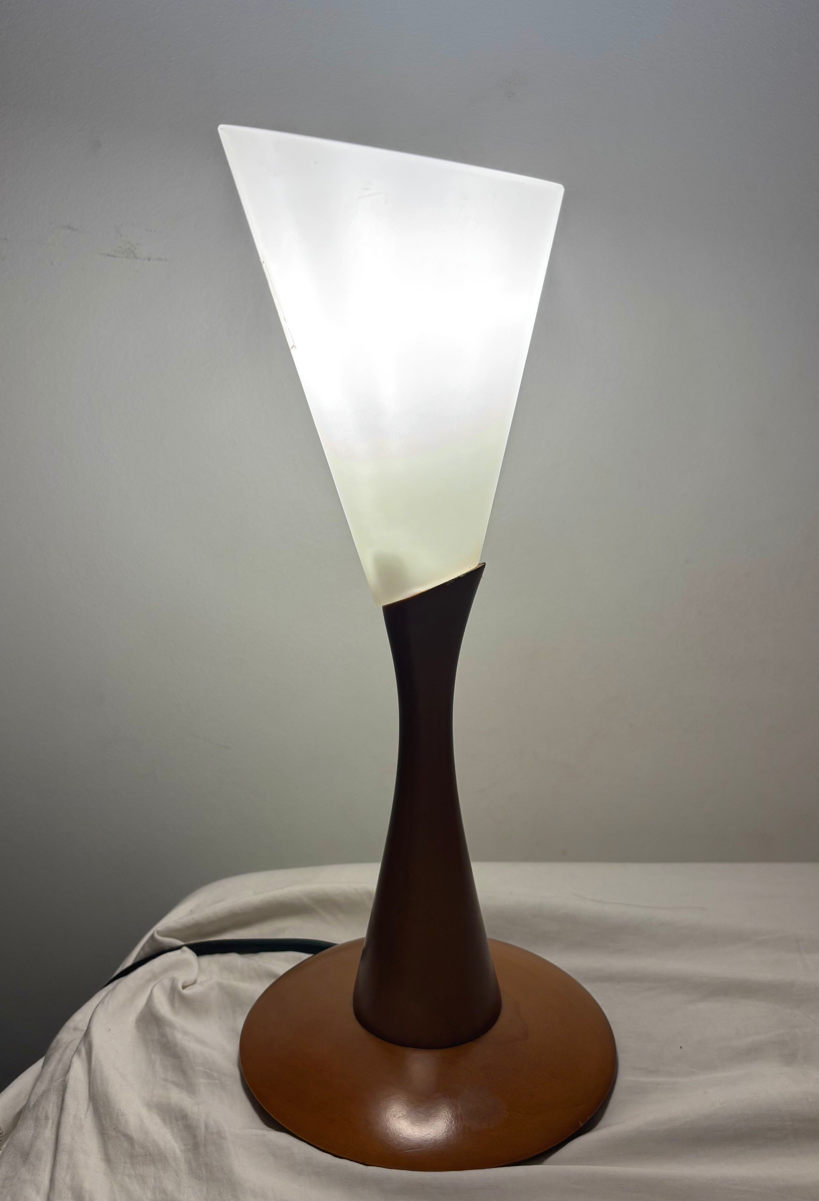 Neoggetti lamp made of Murano glass and wood