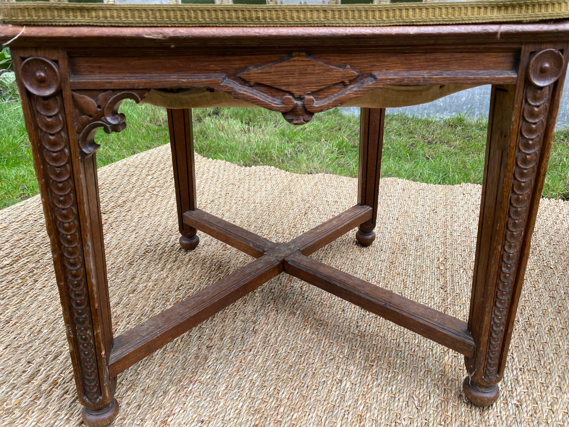 Antique Directoire style salon (2-seater bench + chair)