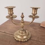 2-light brass chandelier