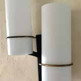 Double sconce in opaline