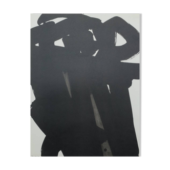 Pierre soulages: gouache, 1966 - lithograph