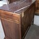 Provençal commode in walnut – Red marble top - late 19th century