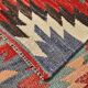 Multicolor Star Pattern Decorative Kilim Rug, 141x275 Cm