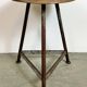Tabouret d'atelier industriel gris, années 1960