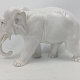 Capodimonte éléphant en céramique  18-19ème (oreilles cassé)