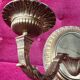 Pair of Louis XVI style solid gilded bronze wall sconces.