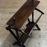 Vintage wooden magazine rack - 1950s-1960s